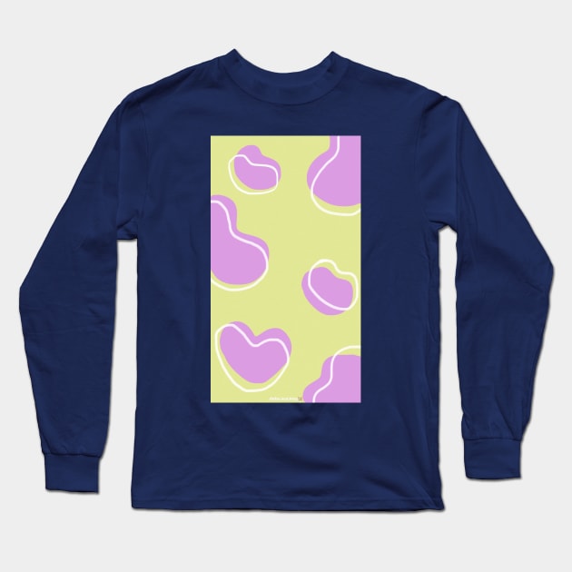 Neon Cow Long Sleeve T-Shirt by artforrart